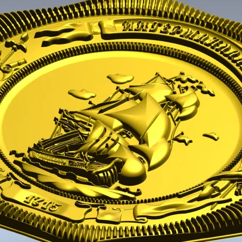 Медальон "Ингерманланд" - STL модель для ЧПУ