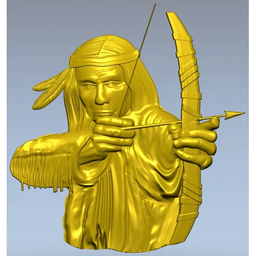 Native Archer Relief STL