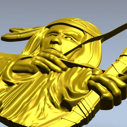 Native Archer Relief STL