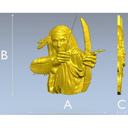 Native Archer Relief STL