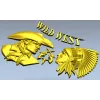 Wild West relief STL for CNC - Cowboy vs Native Chief
