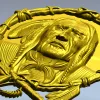 Стл модель - медальон с портретом вождя для ЧПУ