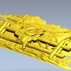 Horse & Saddle Bas-Relief - STL 3D model for CNC carving