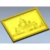 St. Isaac's Cathedral Framed Bas-Relief - STL 3D Model for CNC
