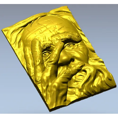 Искушение Петра - 3D модель stl для ЧПУ (рельеф)