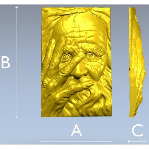 Искушение Петра - 3D модель stl для ЧПУ (рельеф)