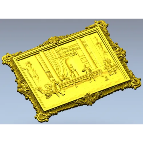 Бальная сцена - 3D модель в формате STL для ЧПУ