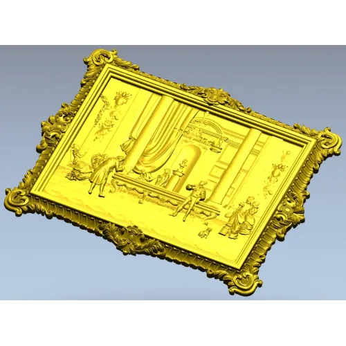 Бальная сцена - 3D модель в формате STL для ЧПУ