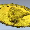 Рельефное панно с кабаном - 3D модель STL для ЧПУ