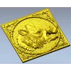 Рельефный медальон "Вепрь" - 3D модель STL для ЧПУ