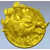 Медальон с головой кабана - высокодетализированная 3D модель STL