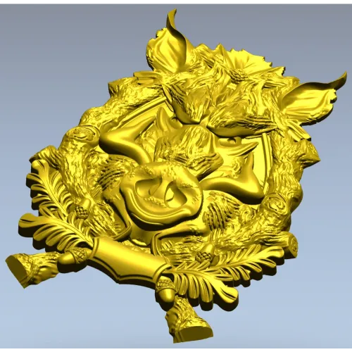 Барельеф "Лесной Вожак" - 3D модель STL для ЧПУ