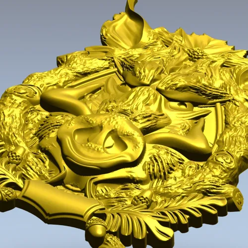 Барельеф "Лесной Вожак" - 3D модель STL для ЧПУ