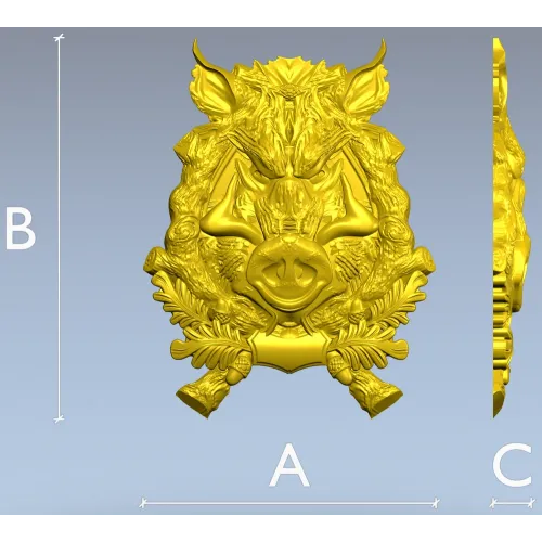 Барельеф "Лесной Вожак" - 3D модель STL для ЧПУ