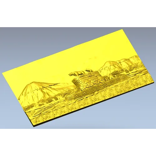 Камчатская панорама - 3D панно для ЧПУ в формате STL