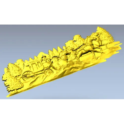 Карета в чаще - детализированная 3D модель в формате STL для ЧПУ