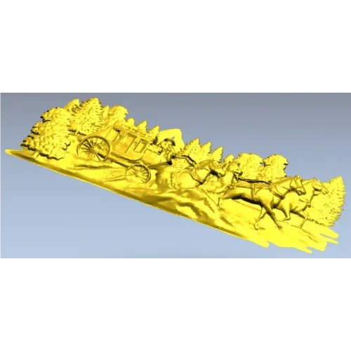Карета в чаще - детализированная 3D модель в формате STL для ЧПУ