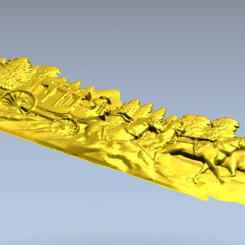Карета в чаще - детализированная 3D модель в формате STL для ЧПУ