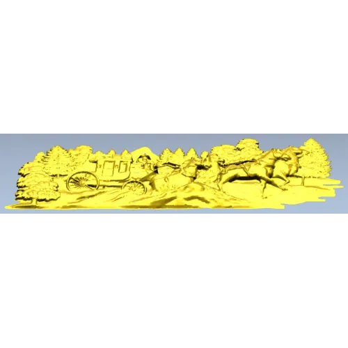 Карета в чаще - детализированная 3D модель в формате STL для ЧПУ