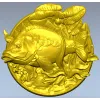 Карп на медальоне - 3D модель STL для ЧПУ