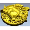 Карп на медальоне - 3D модель STL для ЧПУ