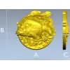 Карп на медальоне - 3D модель STL для ЧПУ