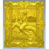 Русалка в камышах - рельеф в раме (3D модель STL для ЧПУ)