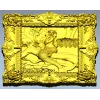 Русалка в камышах - рельеф в раме (3D модель STL для ЧПУ)