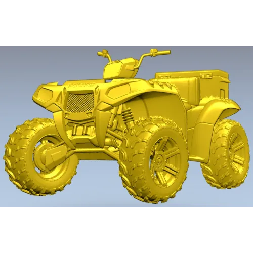 Детализированный квадроцикл - 3D модель в формате STL для ЧПУ