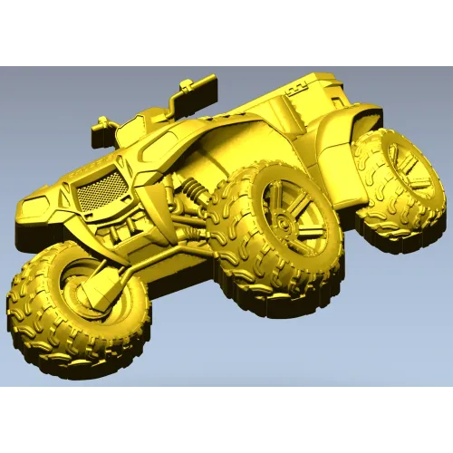 Детализированный квадроцикл - 3D модель в формате STL для ЧПУ