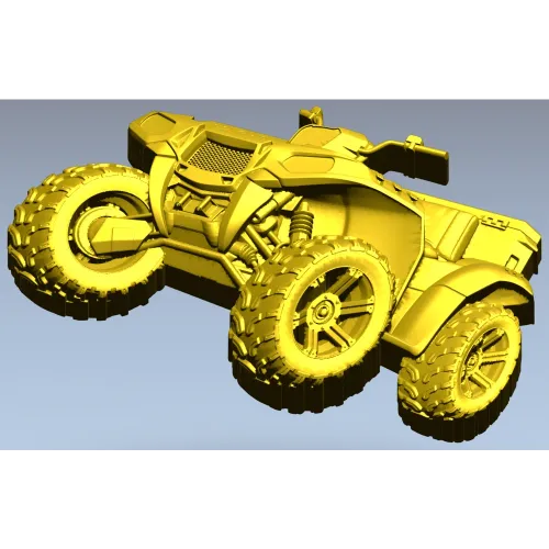 Детализированный квадроцикл - 3D модель в формате STL для ЧПУ