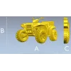 Детализированный квадроцикл - 3D модель в формате STL для ЧПУ