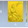 Lotus Serenity - high-relief Chinese beauty 3D model (STL) for CNC