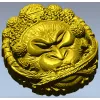 Медальон "Китайская обезьяна" - 3D модель STL для ЧПУ