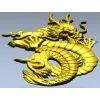 Coiled Imperial Dragon - detailed STL 3D model for CNC