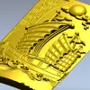 Парусник Востока - 3D модель STL для ЧПУ, рельефная панель