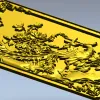 Панно "Феникс и пионы" - 3D модель STL для ЧПУ