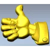 3D модель "Класс" - STL рельеф руки "палец вверх" для ЧПУ
