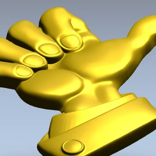 3D модель "Класс" - STL рельеф руки "палец вверх" для ЧПУ