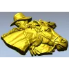 Рельеф "Ковбой и скакун" - 3D модель STL для ЧПУ