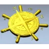 Морской компас-руль - stl модель для ЧПУ