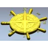 Морской компас-руль - stl модель для ЧПУ