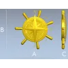 Морской компас-руль - stl модель для ЧПУ