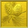 Pinecone Relief Panel STL for CNC Carving