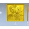 Pinecone Relief Panel STL for CNC Carving