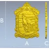 3D модель панели "Бегущий конь" в формате STL для ЧПУ