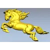 Leaping Horse - High-Relief 3D STL Model for CNC Milling