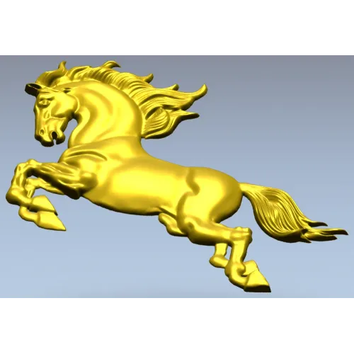Leaping Horse - High-Relief 3D STL Model for CNC Milling