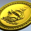 Oval Ship Medallion STL for CNC Routing