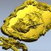 Ship Relief Plaque STL - 3D model for CNC router